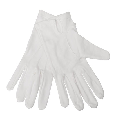 Light Gray Mens Waiting Gloves White