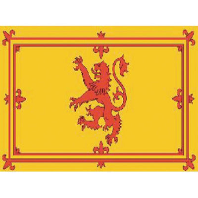 Goldenrod Embroidery Crossed Flags